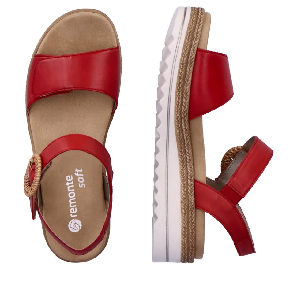 remonte_sandal_dame_2-5.webp Best Rieker Remonte Sandal Dame Rød