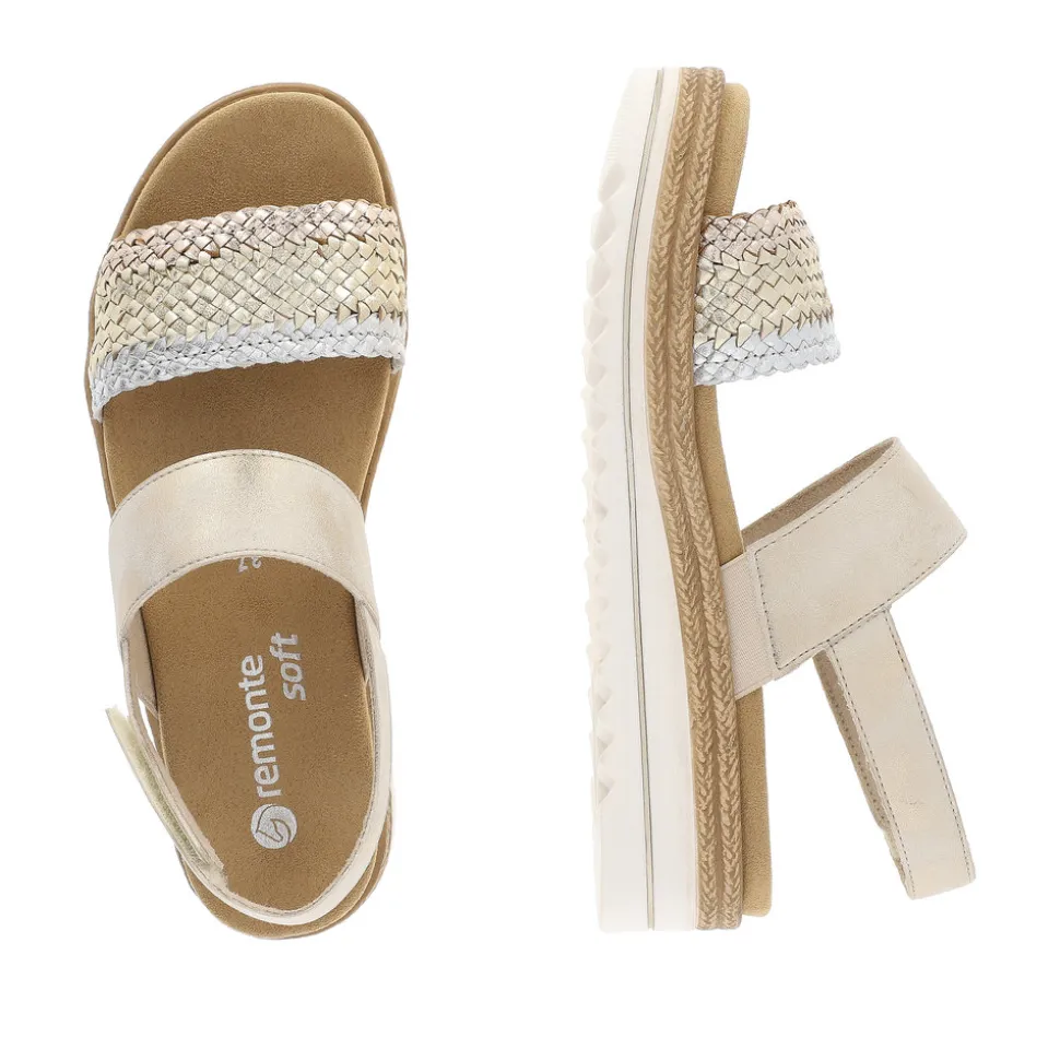 remonte_sandal_dame_2-6.webp Discount Rieker Remonte Sandal Dame Guld,sølv