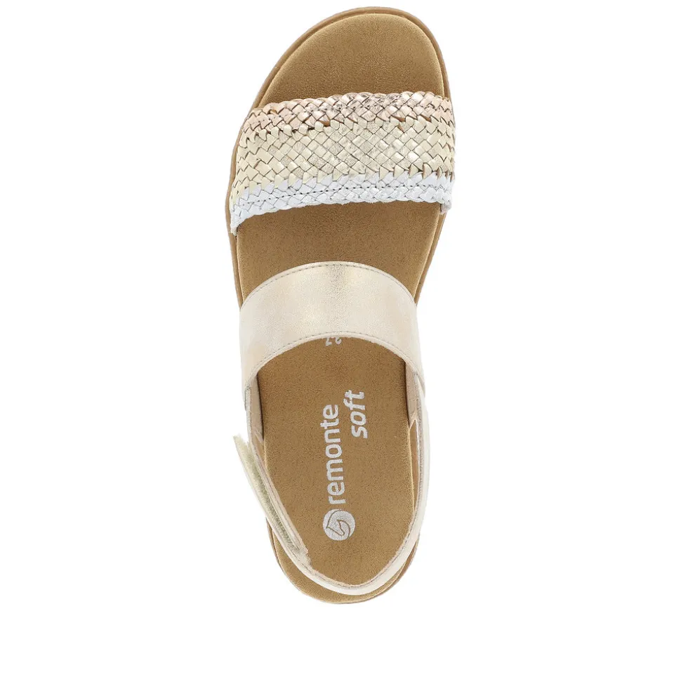 remonte_sandal_dame_4-6.webp Discount Rieker Remonte Sandal Dame Guld,sølv