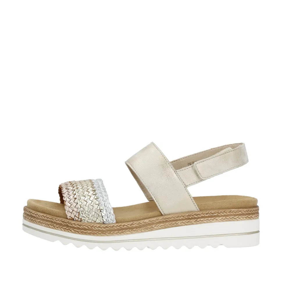 remonte_sandal_dame_6-3.webp Discount Rieker Remonte Sandal Dame Guld,sølv