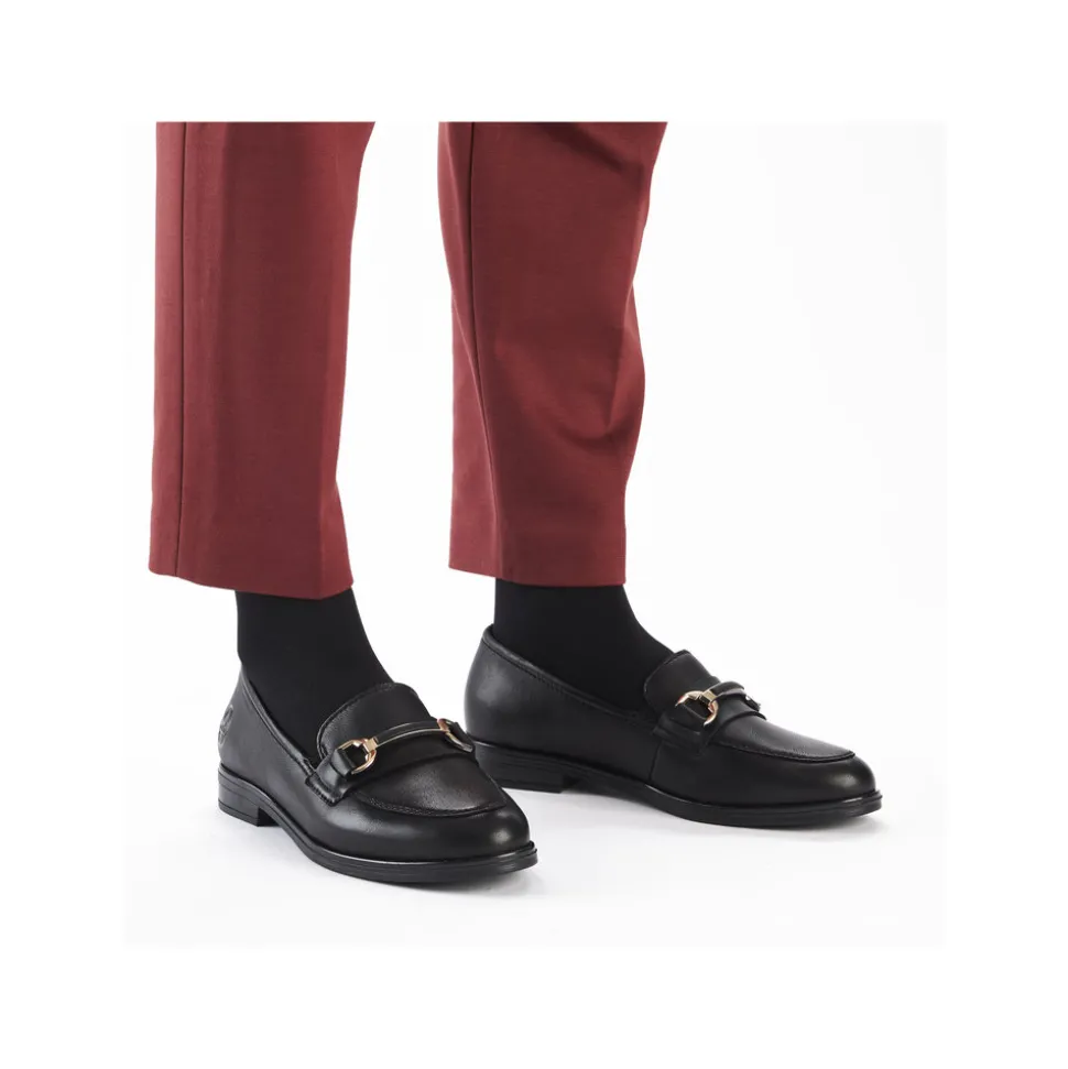 Clearance Rieker Loafers Dame Sort