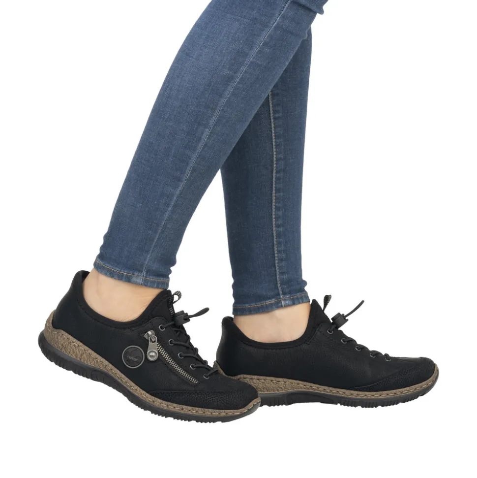 Fashion Rieker Ready 2 Go Sneakers Dame Sort