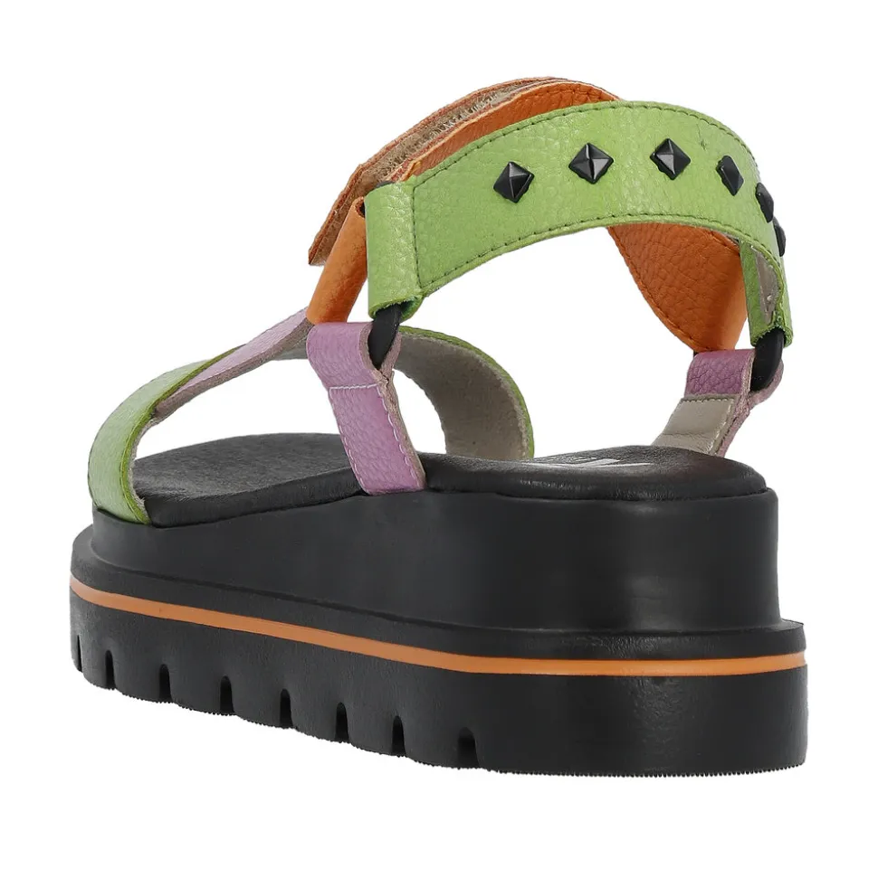 rieker_revolution_sandal_dame_6-11.webp Outlet Rieker Revolution Sandal Dame Grøn,lilla,orange,sort