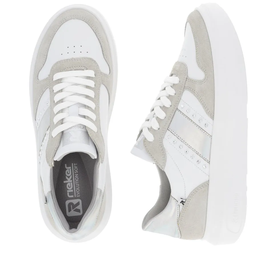 rieker_revolution_sneakers_dame_2-3.webp Shop Rieker Revolution Sneakers Dame Beige,hvid