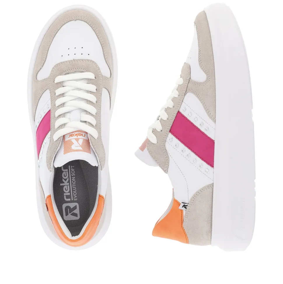 rieker_revolution_sneakers_dame_2-4.webp Store Rieker Revolution Sneakers Dame Beige,hvid,orange,pink