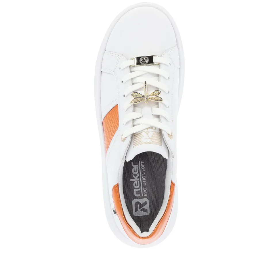 rieker_revolution_sneakers_dame_4-5.webp Hot Rieker Revolution Sneakers Dame Hvid,orange