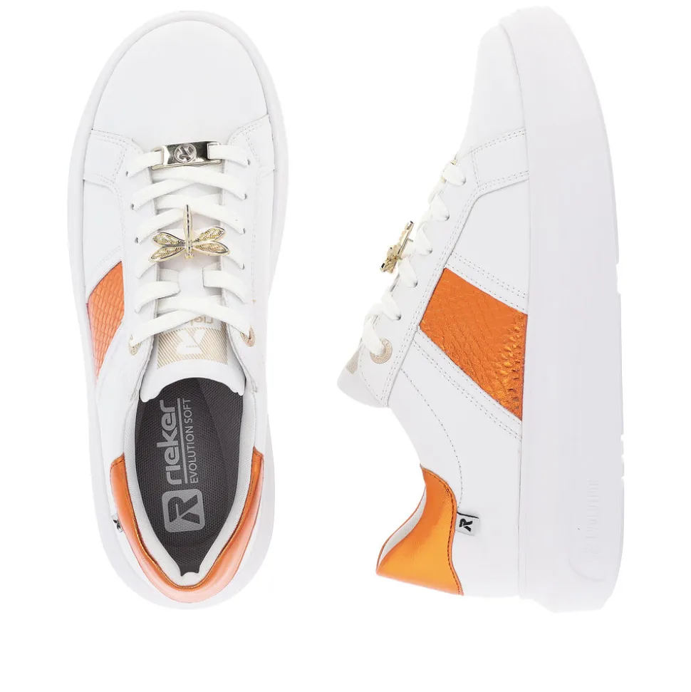 rieker_revolution_sneakers_dame_7-5.webp Hot Rieker Revolution Sneakers Dame Hvid,orange