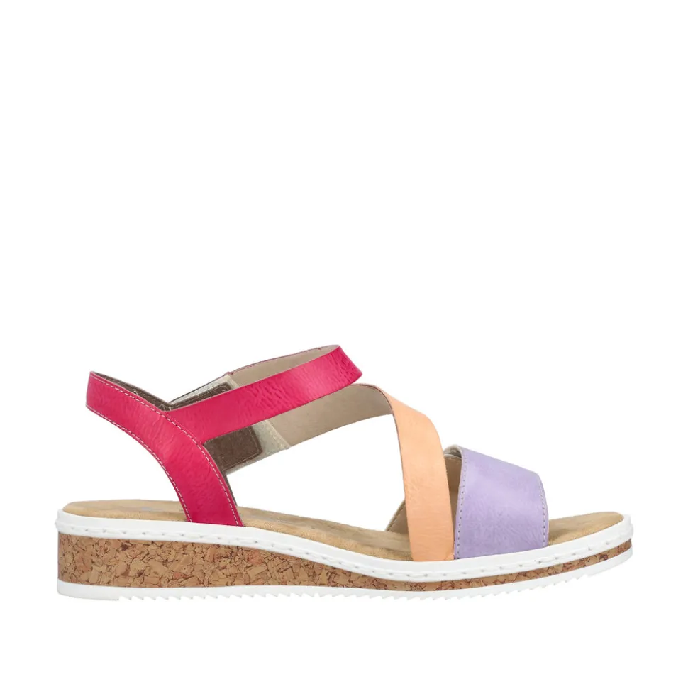 rieker_sandal_dame_6-52.webp Flash Sale Rieker Sandal Dame Lilla,orange,pink