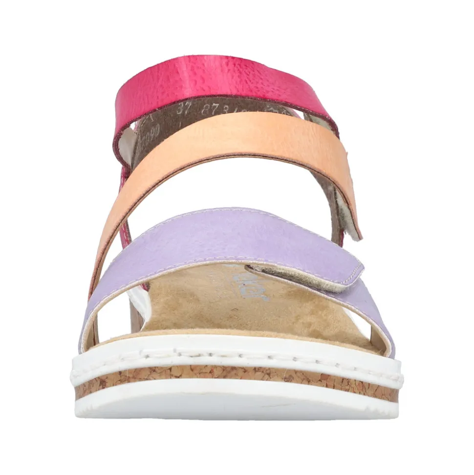 rieker_sandal_dame_7-51.webp Flash Sale Rieker Sandal Dame Lilla,orange,pink