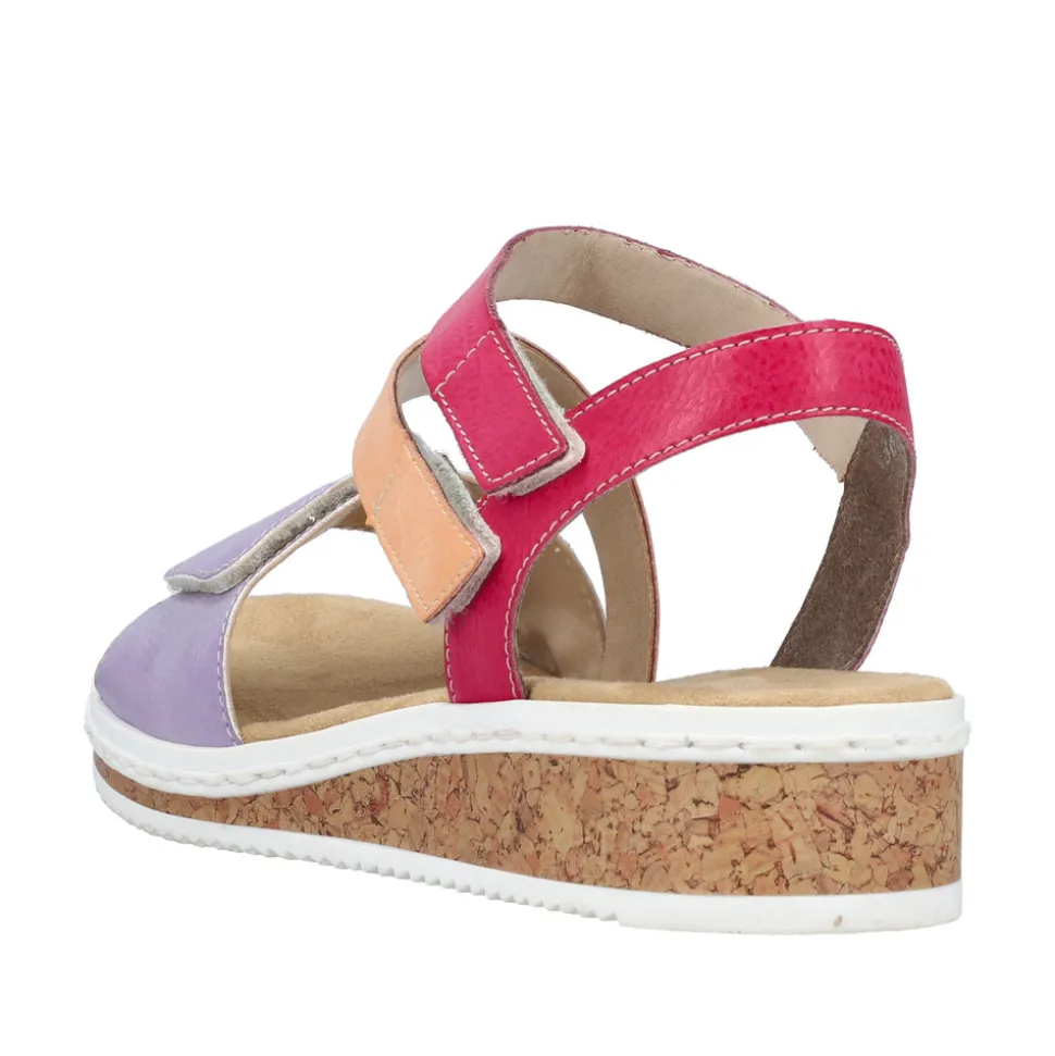 rieker_sandal_dame_8-51.webp Flash Sale Rieker Sandal Dame Lilla,orange,pink